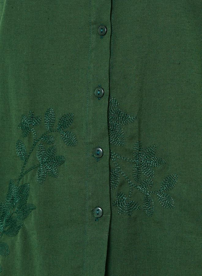 Styli Women Embroidered Shirt and Pants Co-Ords - Image 2